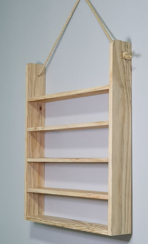 Estante Soporte Repisa Organizador Moderna De Pared En Pino