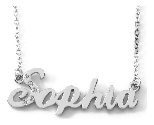 Collar Con Nombre De Zacria Sophia Collar Delicado Personali