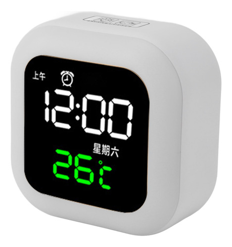 Despertador Digital Con Pantalla Led Grande, 3 Sonidos Conti