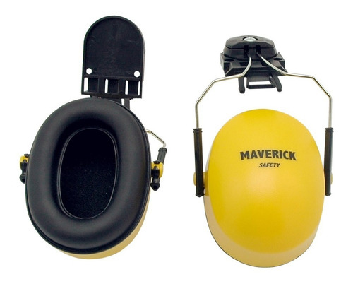 Protector De Oídos Copa Para Casco Maverick Attach Amarillo