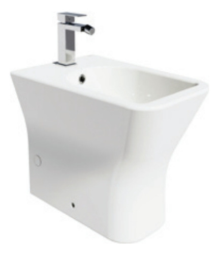 Nova Bidet Neo Square Monomando Cuadrado Blanco 55x36x41