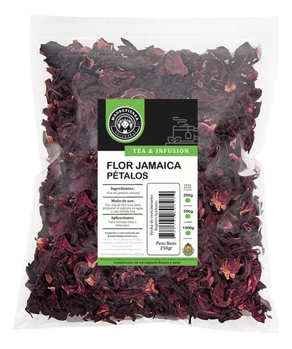 Flor De Jamaica Pétalos  X250gr - g a $100