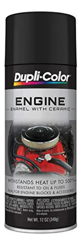 Pintura En Aerosol Dupli-color Para Motor - Negro Mate - 12