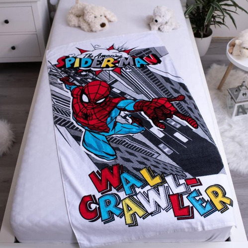 Jerry Fabrics Toalla De Baño Spiderman 70 X 140 Cm