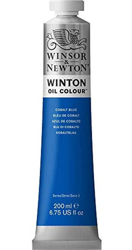 Pintura Al Oleo Winsor Y Newton Winton, Tubo De 200 Ml, Azul