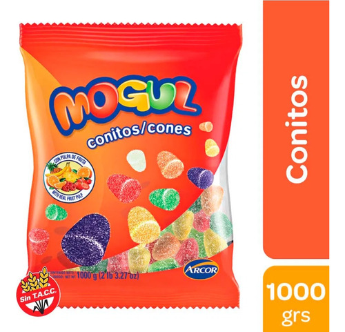 Gomitas Conitos Frutales Arcor Mogul X 1kg