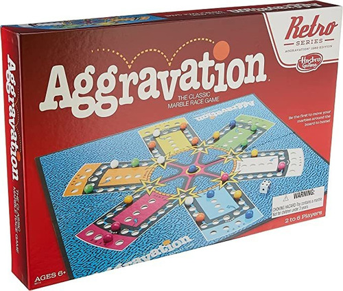 Hasbro Gaming Agagravation Game Retro Series 1989 Editione