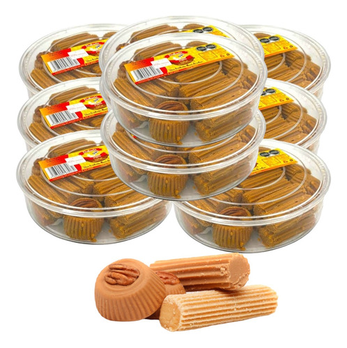 Dulce Mexicano Leche Mostachón Macarrón Nuez 210pz 25g C/u