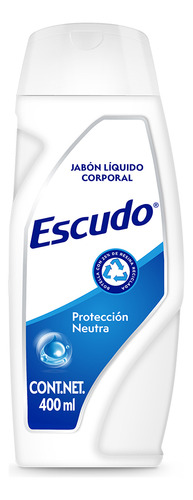 Jabón Líquido Corporal Escudo Antibacterial Protección Neutra 400ml