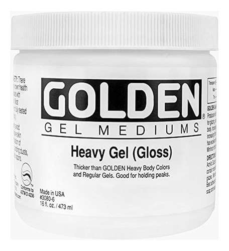 Golden Acryl Med 16 Oz Brillo Gel Pesado