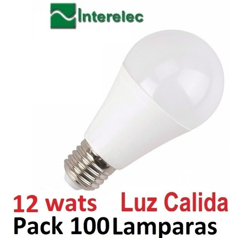 Lampara Led Foco 12w Calida Interelec X100u.oferta E Motof