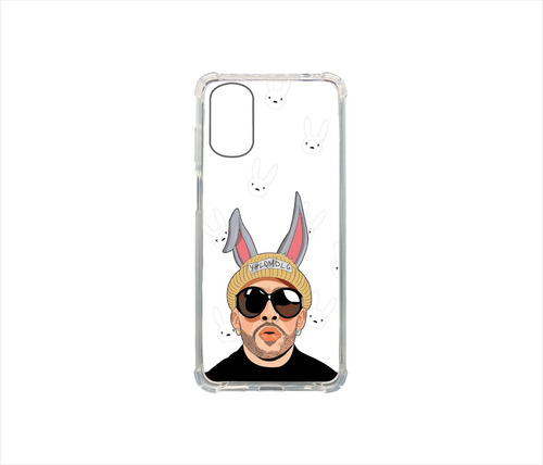 Funda Protector Transparente Bad Bunny  Motorola (serie G)