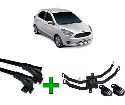 Barras Porta Equipaje Ford Ka + Año2016 A 2019 + Porta Kayak