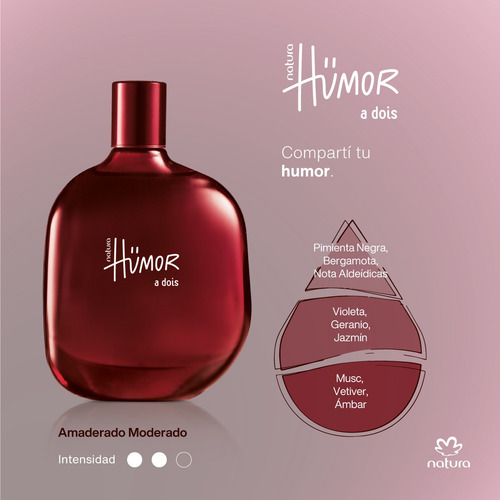 Perfumes Masculino Humor A Dois + Paz Y Humor + Beijo Natura