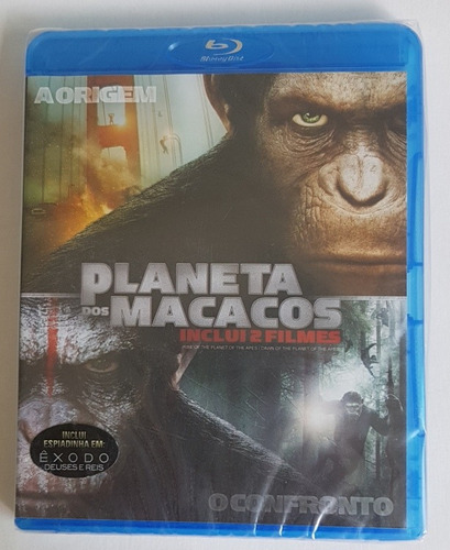 Blu-ray Planeta Dos Macacos 2 Filmes A Origem O Confronto