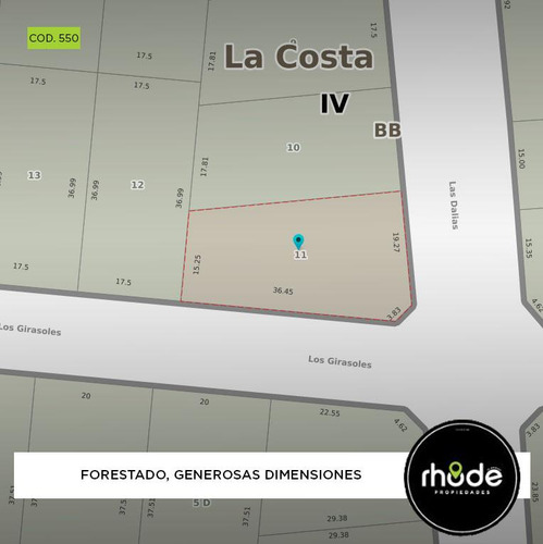 Amplio Terreno Sobre Esquina En Costa Del Este - Calle Dalias Esq. Girasoles