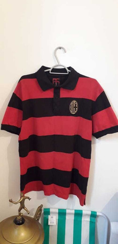 Camisa De Futebol Milan Passeio Algodão. 