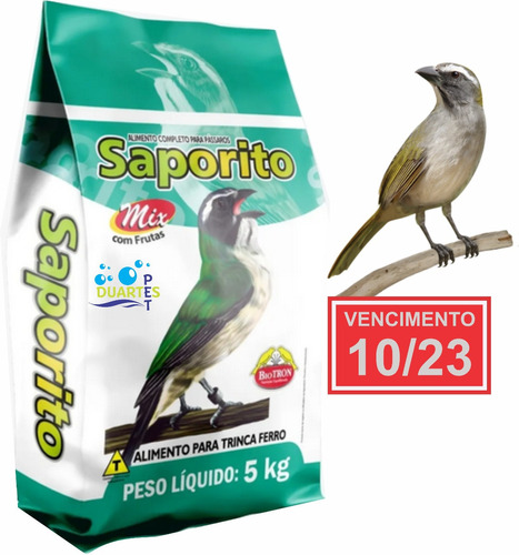 Saporito Mix - 5 Kg - Alimento Trinca Ferro - Picharro