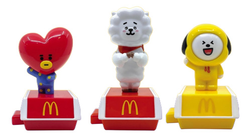 Set De 7 Figuras Bt21 Colección Completa Mcdonald's Armys