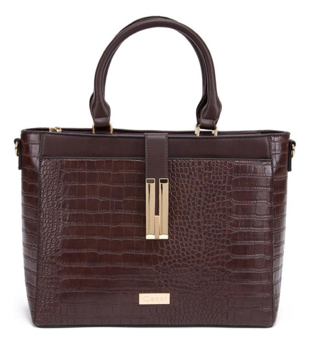 Cartera Gacel Dos Asas G Chocolate Car3219