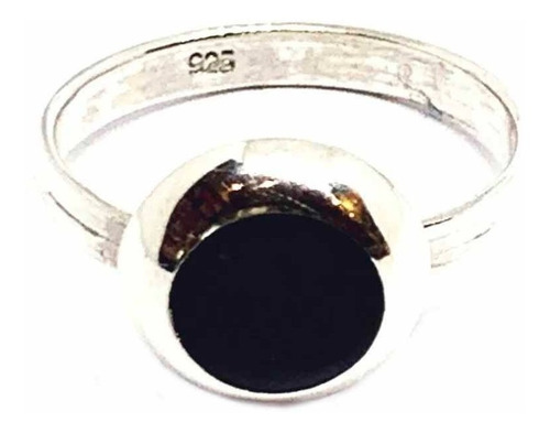 Anillo De Plata Y Onix