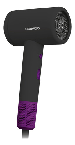 Secadora De Cabello Profesional Daewoo 2 Velocidades 110°c Indicador Led Temperatura Tecnología Iónica Color Negro Dw-se3