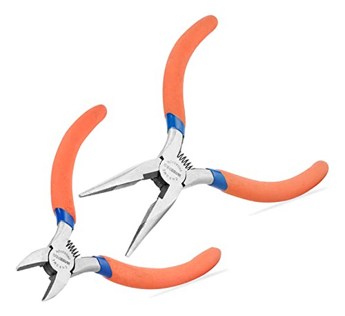 Wisepro 2 Pcs Long Nose Pliers And Diagonal Cutting Pliers S
