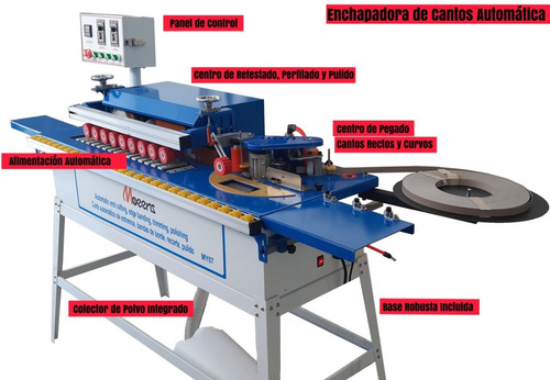 Imagen 4 de 6 de Enchapadora De Cantos Curvos Y Rectos Automática Carpintero
