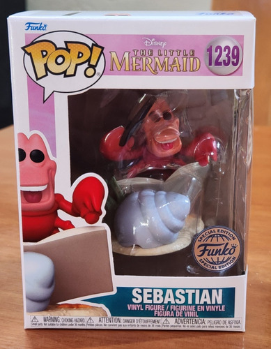 Funko Pop Sebastian 1239 Special Edition The Little Mermaid (Usado)