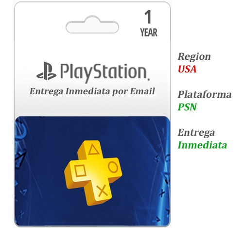 Playstantion Plus 1 Año Codigo Original