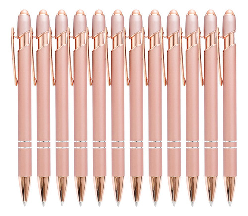 Bolígrafos De Oro Rosa Elegantes Con Punta Óptica Para Panta