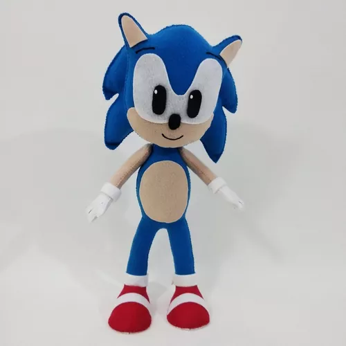 Bonecos Sonic Feltro 35 Cm 2 Peças