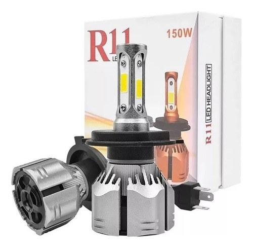 Par Luces Ampolleta Led Auto Cob 12000 Lm R11 H4