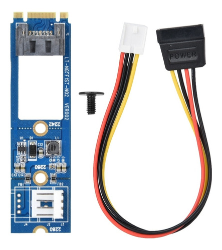 M.2 Ngff A Sata Iii Ssd 7 Pin Adaptador Convertidor De La Ta