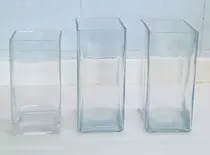 Comprar Florero Jarrones Vidrio Cristal X 3