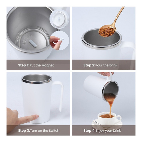 A Vaso Mezclador Automático Recargable De 380 Ml
