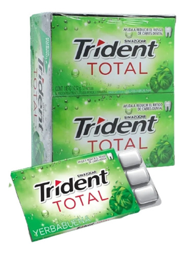 Chicle Trident Total X 12 Uds