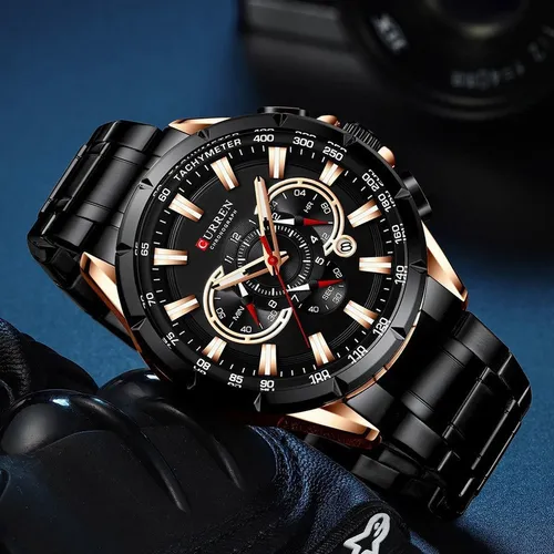 Reloj Cronógrafo Curren Business A Prueba De Agua