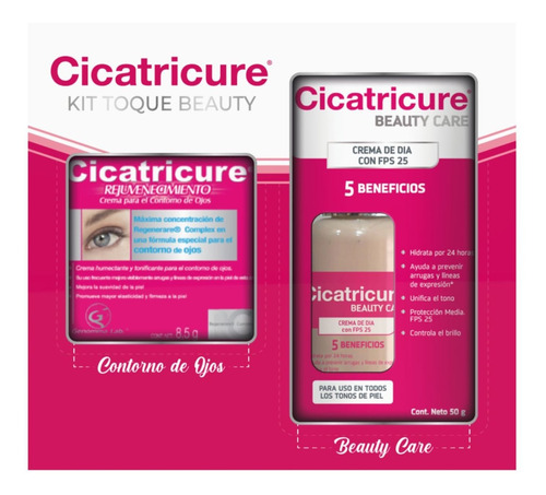 Pack Cicatricure Contorno De Ojos 8,5g + Beautyc