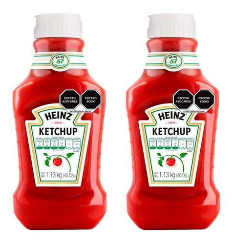 Salsa Catsup Ketchup 1.13 Kg Heinz 2 Piezas