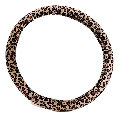 Cubre Volante Leopardo Universal Animal Print Dorado 38 Cm