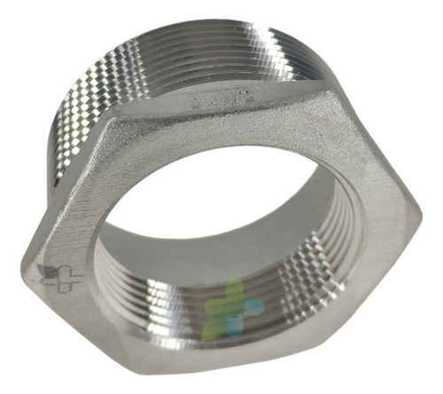 Conexión Reducción Bushing 2 A 1 1/2 En Acero Inoxidable 316
