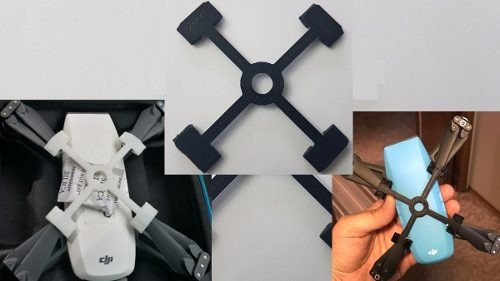 Imagem 2 de 3 de Dji Spark 9 Peca Drone Protetor Trava Helice Acessorio Pe