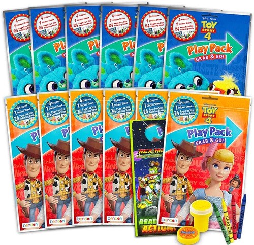 Disney Pixar Toy Story - Paquete De 4 Recuerdos De Fiesta, P