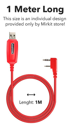 Baofeng Cable De Programación Uv-5r/5ra/5r Plus/5re, Uv3r Pl