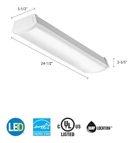 Lithonia Iluminación Fmlwl 48 840 Led Wrap Luz Fmlwl 24 840 