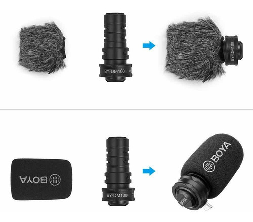 By-dm100 Boya Micrófono Estéreo Digital Celulares Usb-c