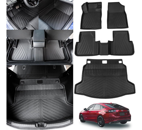 Maxzina Alfombrillas Compatibles Con Honda Civic Hatchback 2