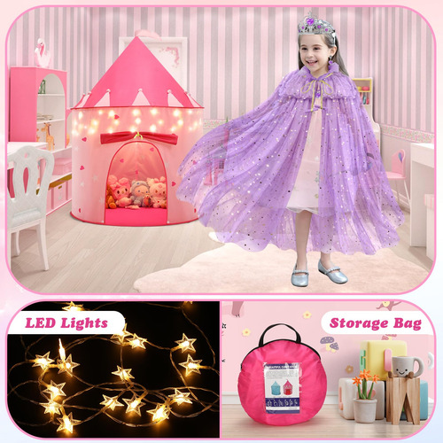 Tienda Campaña Castillo Princesa Niñas Capa Navidad