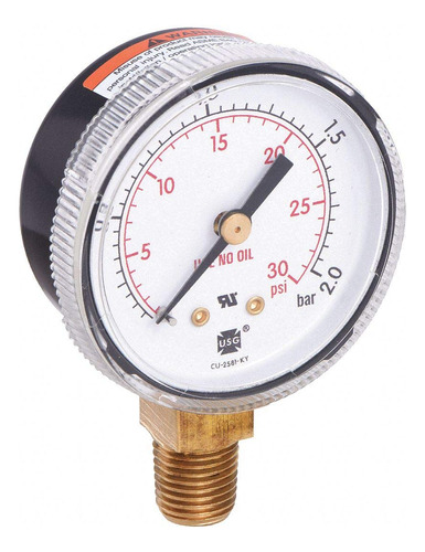 Miller Electric Manometro Presion 0 30 Psi 2 Bar,2